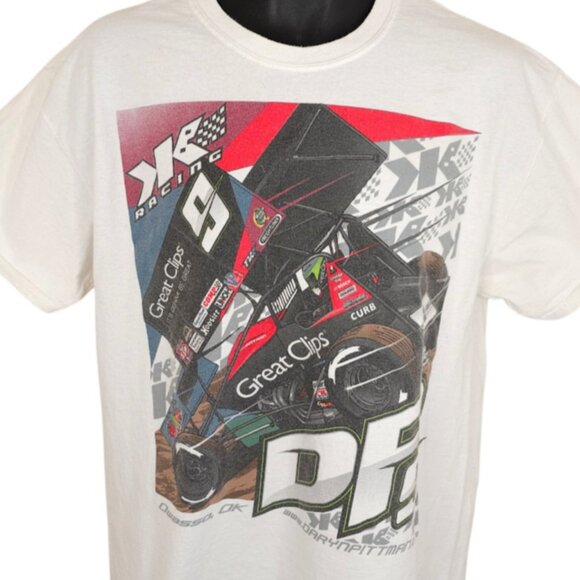 Gildan Other - Daryn Pittman Racing T Shirt Mens Size Large White Sprint Car